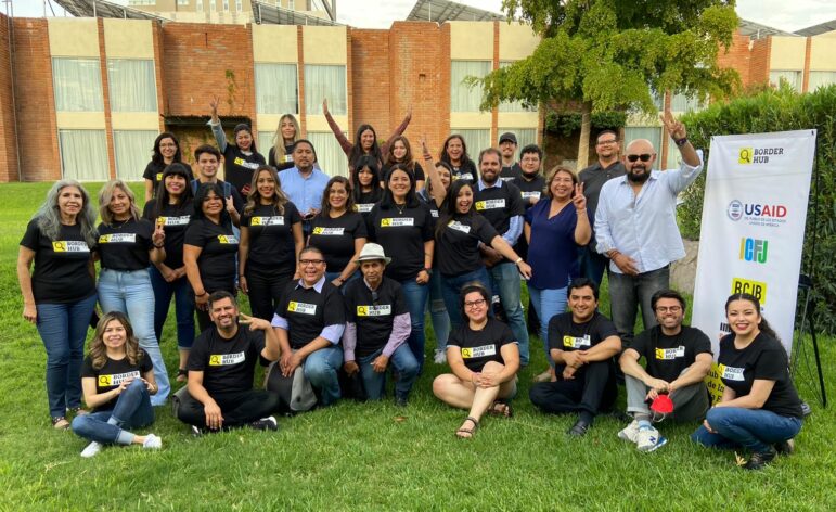 A photograph from a Border Hub training day in Hermosillo, Sonora, with reporters from the north of Mexico. The image is from July 2022. Source: Priscila Hernández Flores.