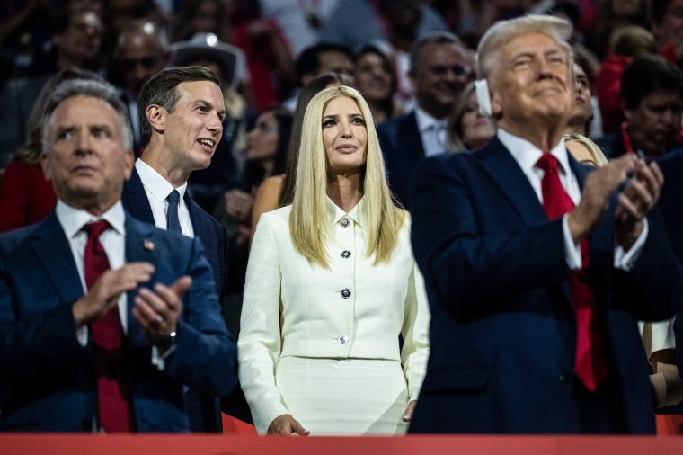 Jared Kushner, Ivanka Trump and Donald Trump