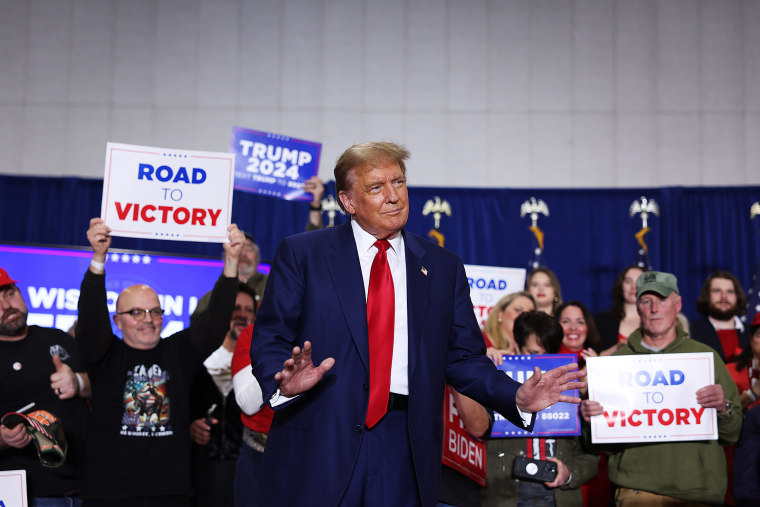 Donald Trump Holds Presidential Campaign Rally In Green Bay, Wisconsin