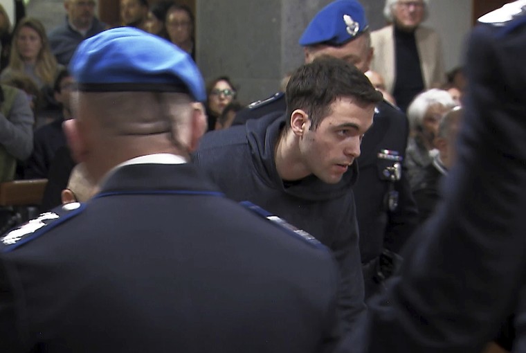 Filippo Turetta was sentenced to life in prison, at a court in Venice, Italy, Tuesday, Dec. 3, 2024. 