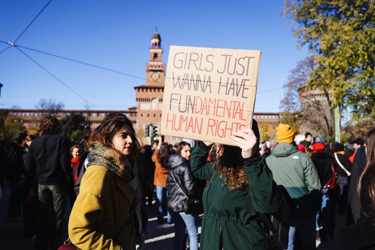 The Demonstration Against Violence On Women After The Femicide Of Giulia Cecchettin In Milan