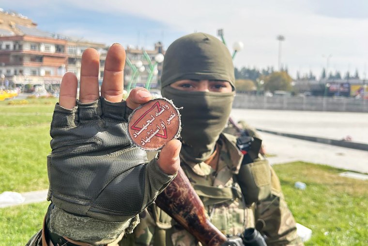 Khatab Shawi, Syrian soldier in Damascus. 