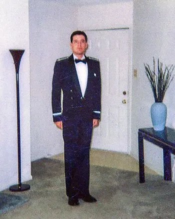 Air Force veteran Steve Marose in a dark blue dress uniform.