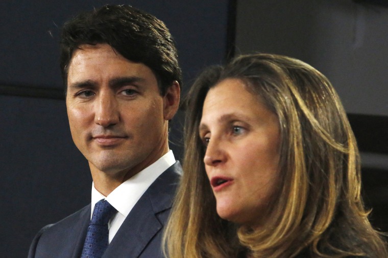 Canadian Deputy Prime Minister Chrystia Freeland