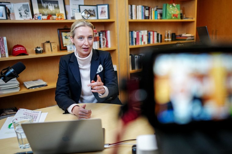 Musk is set to host a discussion on X with AfD's leader Weidel on Thursday. 