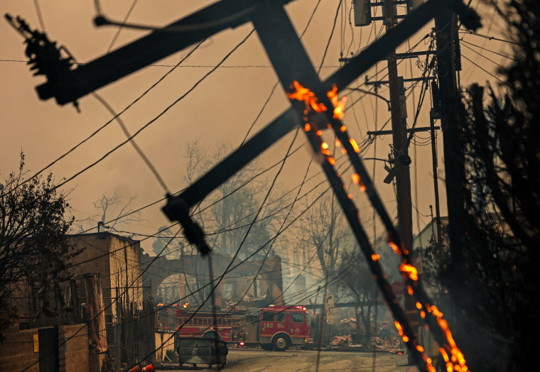 Powerful Winds Fuel Multiple Fires Across Los Angeles Area