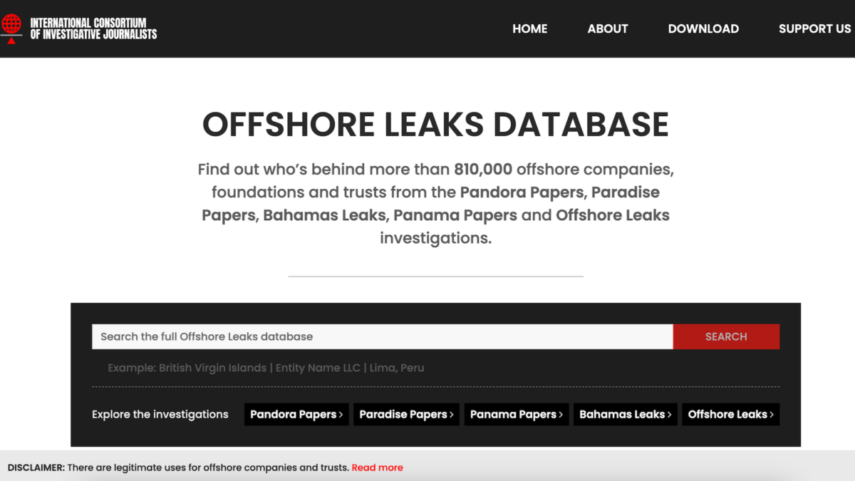 Explore the latest tool to power up investigations via the Offshore Leaks database