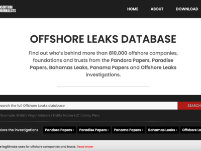 Explore the latest tool to power up investigations via the Offshore Leaks database