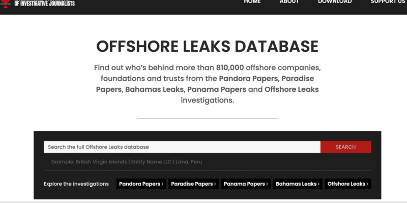 Explore the latest tool to power up investigations via the Offshore Leaks database