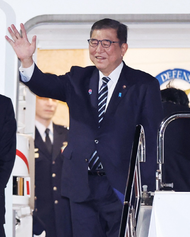 Ishiba on February 6 left for the US ahead of what will be President Donald Trump's second summit with a foreign leader since his return to the White House. 