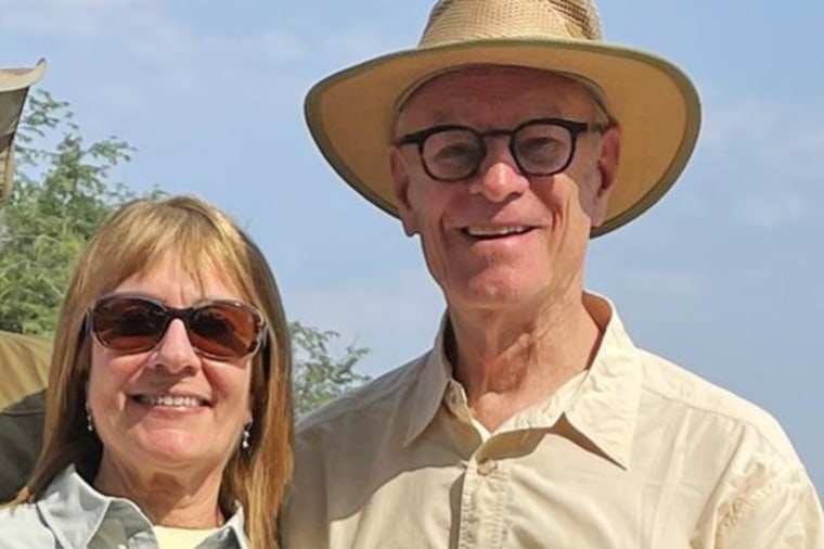 Lisa and Craig Manders during their trip to Zambia.