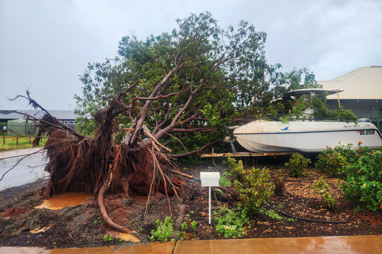 Category five Cyclone Zelia churned into Australia's minerals-rich west coast on February 14, with gusts of 290 kilometres per hour sparking emergency warnings and port closures. 