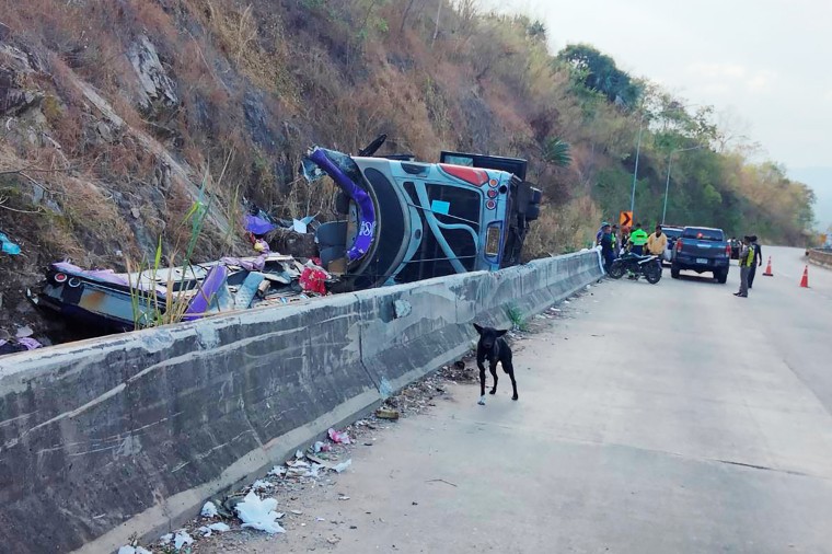 Deadly passenger bus accident in Prachinburi province