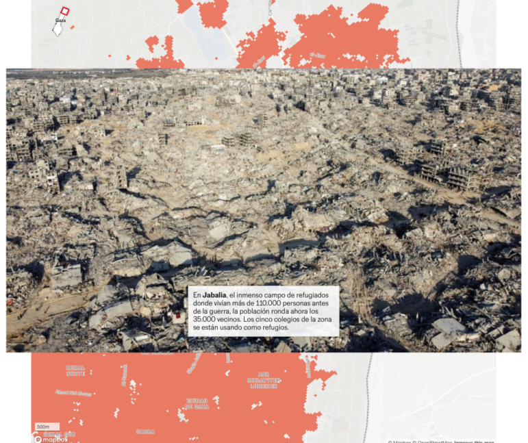 Returning to Gaza, El País graphic