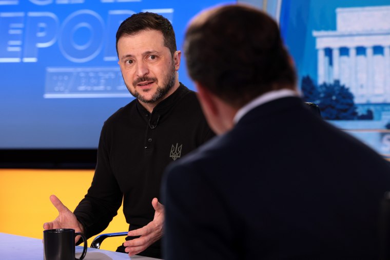 Image: ***BESTPIX*** Fox News Interviews Ukrainian President Volodymyr Zelensky