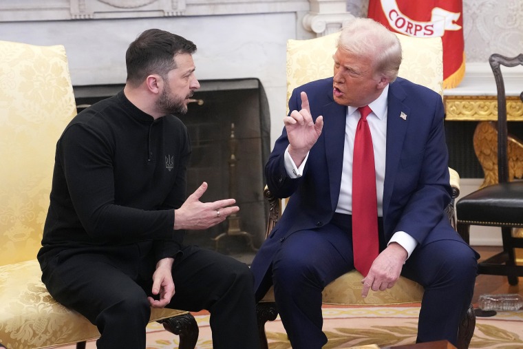 Image: President Trump Hosts Ukrainian President Zelenskyy At The White House politics political argument politicians