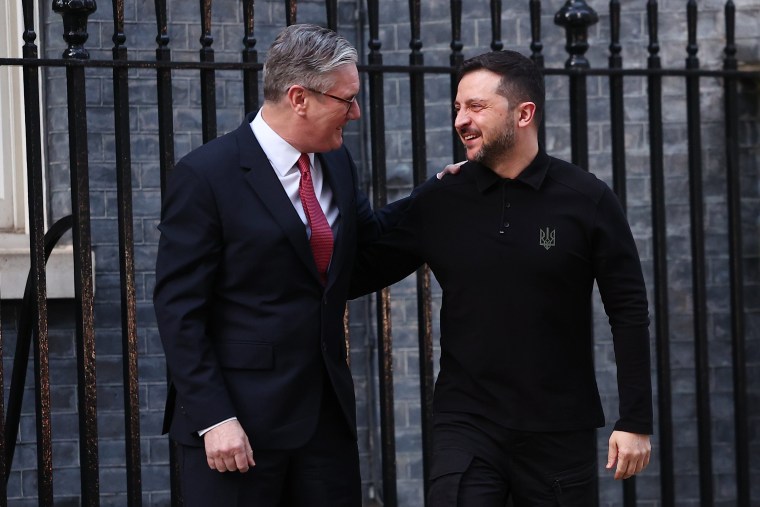 Image: *** BESTPIX *** Ukrainian President Zelensky Visits Downing Street Ahead Of European Leaders Summit