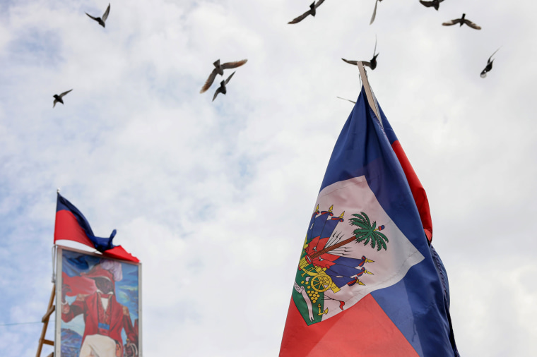 Haitian flag.