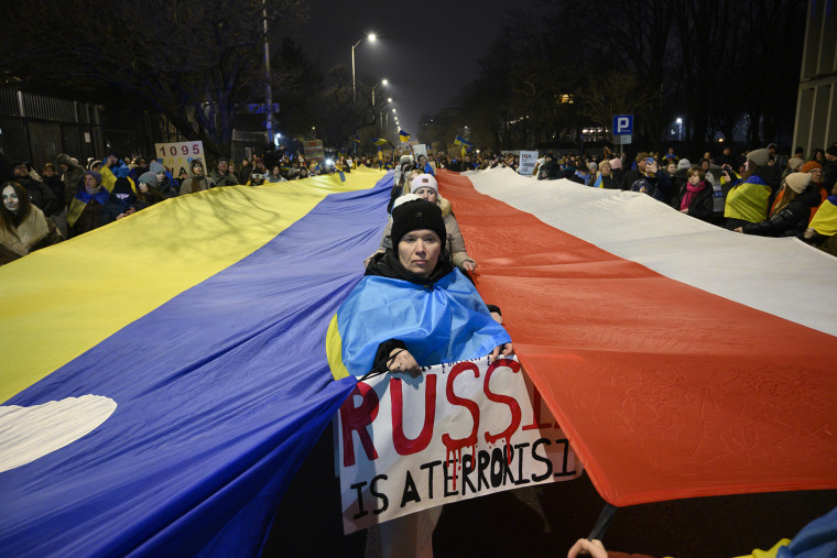 Third Anniversary of Russian Aggression on Ukraine Demonstration.