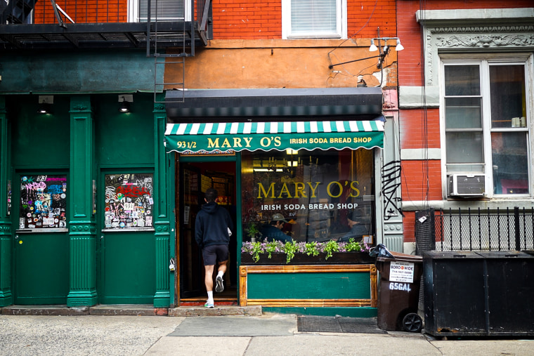 Mary O's storefront in the East Village of New York.